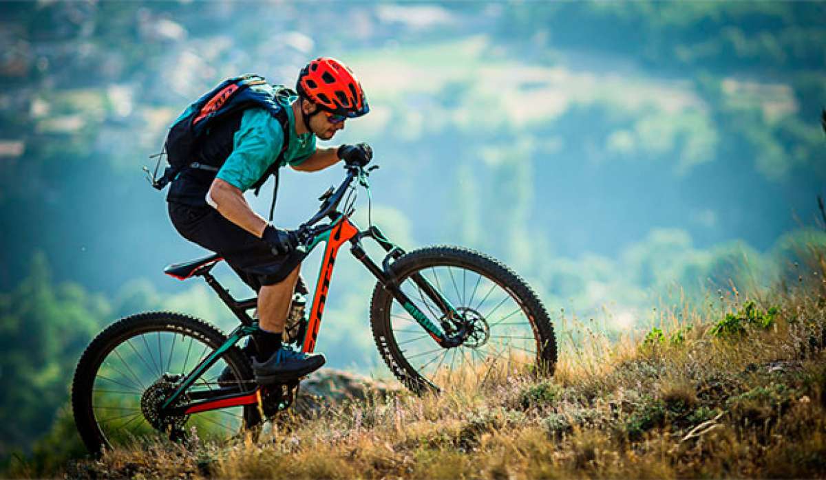 Rodando con la Scott Genius de 2018 con Nino Schurter y compañía