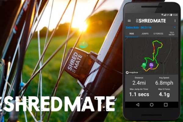 ShredMate, sensor y aplicación móvil para cuantificar saltos y fuerzas G sobre la bicicleta