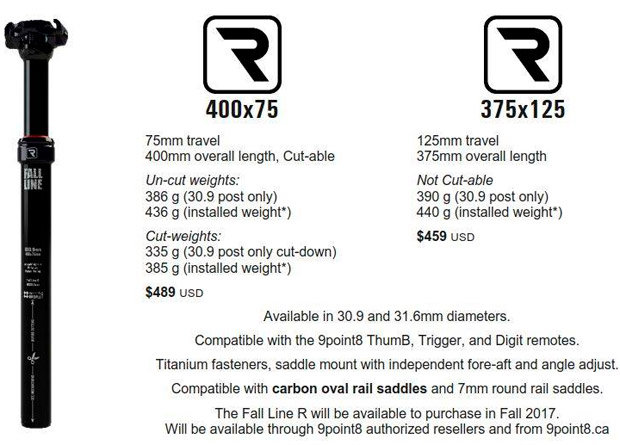 En TodoMountainBike: 9Point8 Fall Line R, la tija telescópica más ligera del mercado (hasta la fecha)