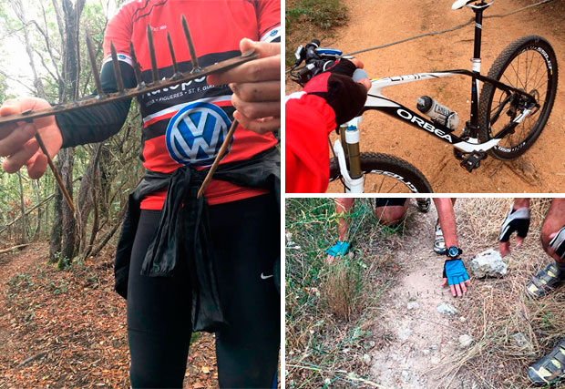 En TodoMountainBike: Alerta en Cataluña: trampas para ciclistas en los senderos de Santa Coloma de Farners (Girona)