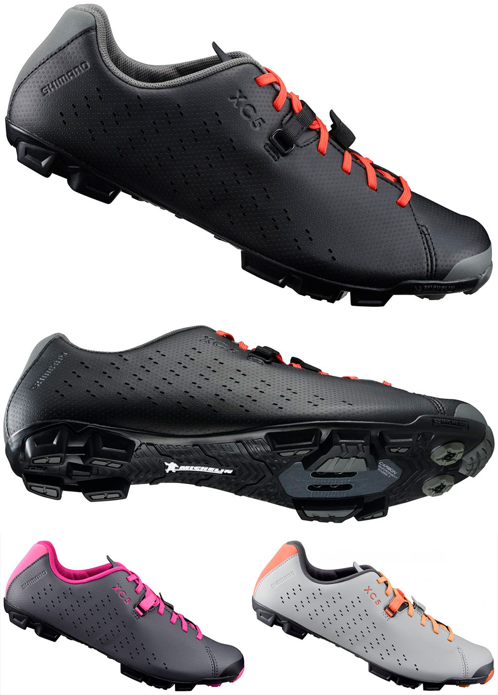 En TodoMountainBike: Cierre por cordones y suela Michelin para las zapatillas Shimano XC5