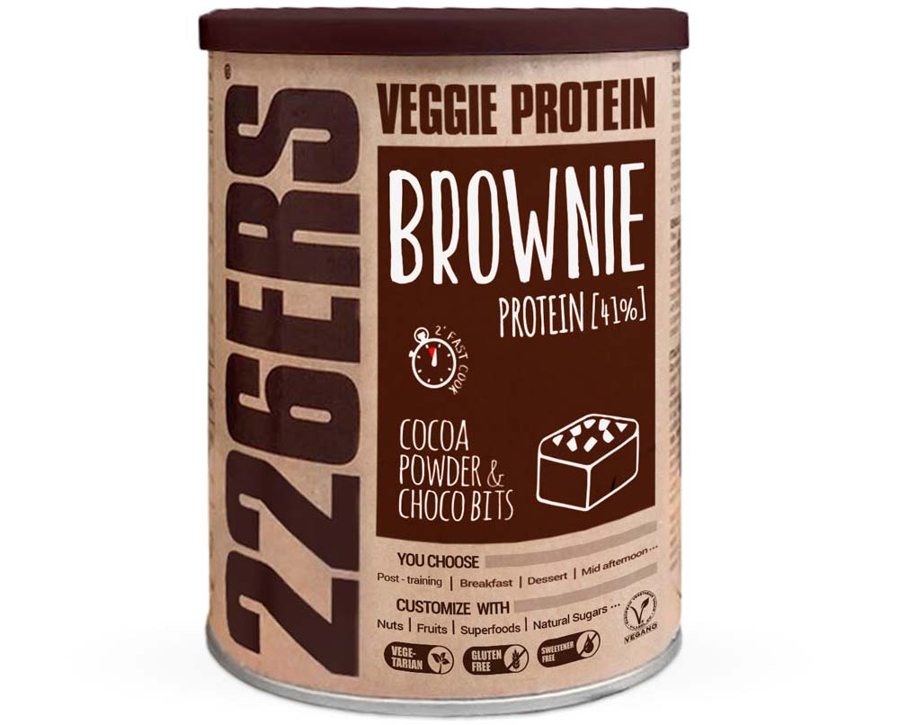 En TodoMountainBike: ¿Un pastel de chocolate con un 41% de proteína? Sí, el Veggie Protein Brownie de 226ERS