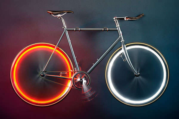 Arara, unas llamativas luces de rueda por inducción magnética que funcionan sin batería