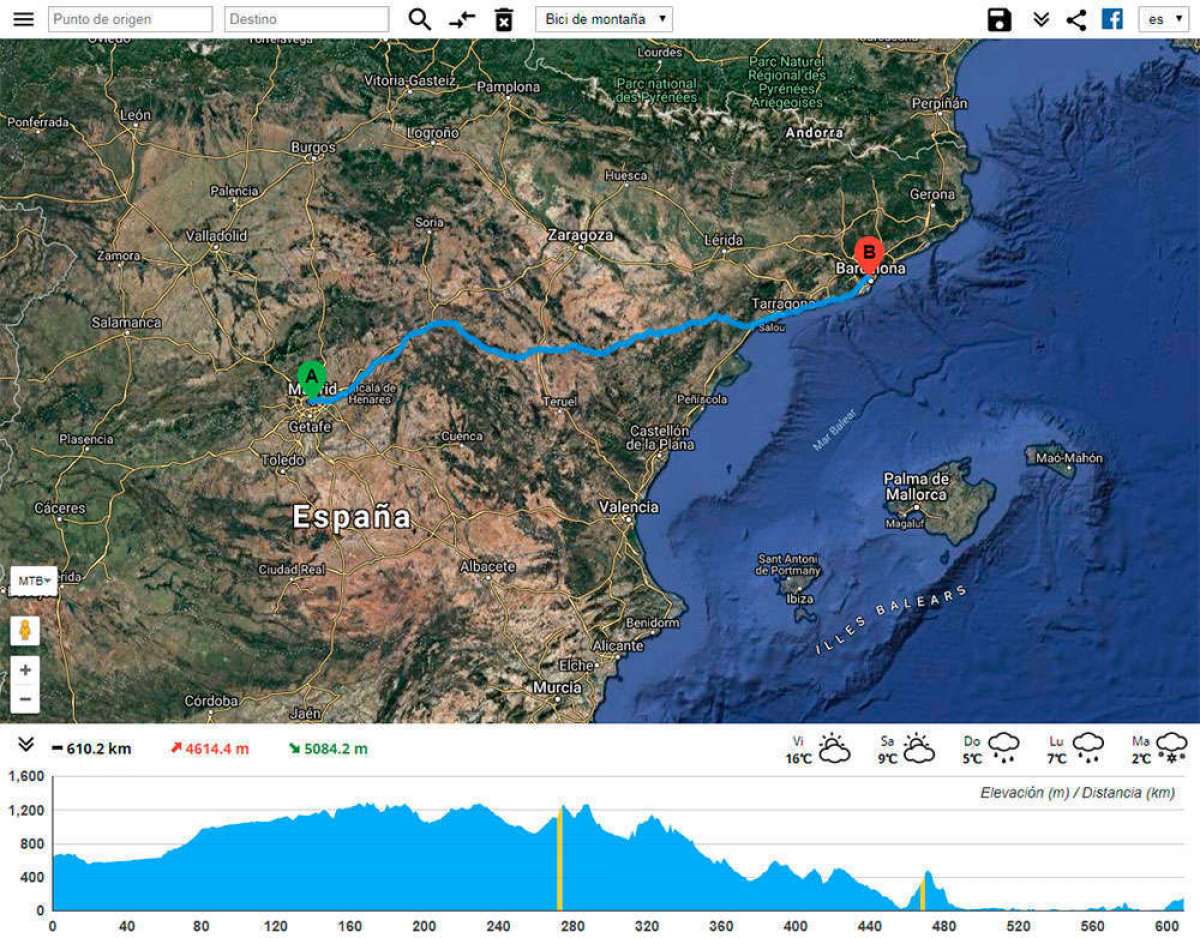 En TodoMountainBike: BikeRoll, una utilidad online para crear rutas de bicicleta de forma absurdamente sencilla