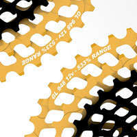 Máximo desarrollo y color oro para los cassettes Leonardi General Lee 9.46 y 9.48 de 12 velocidades