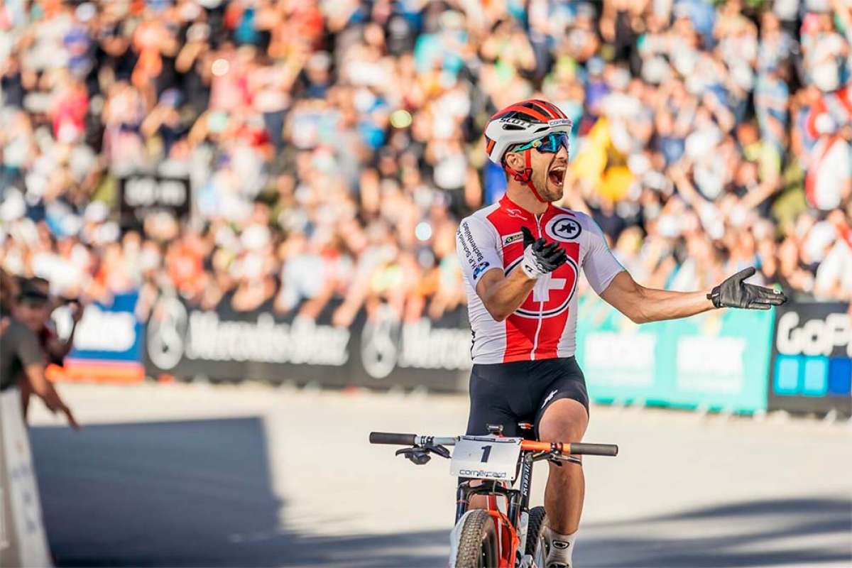 En TodoMountainBike: Nino Schurter, tras ganar el Campeonato del Mundo XCO 2018 de Lenzerheide: "No he tenido las mejores piernas"