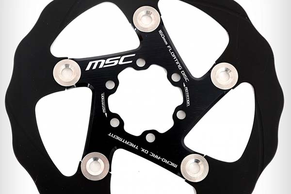 MSC Bikes presenta sus discos de freno flotantes, incluyendo un modelo con recubrimiento cerámico