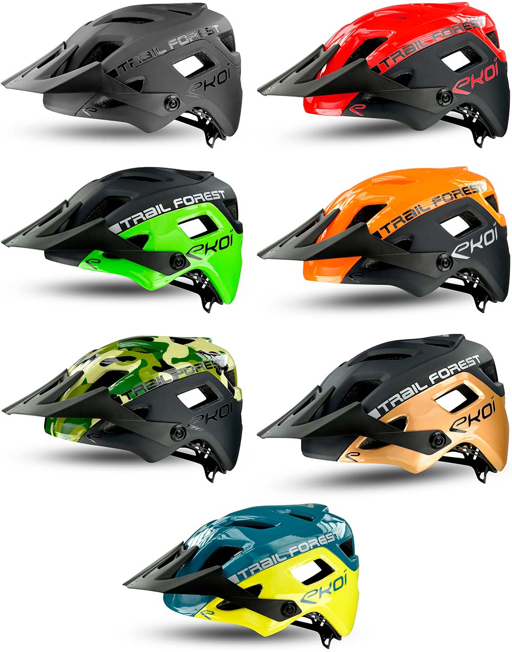 En TodoMountainBike: Ekoï lanza el Trail Forest, un casco MTB de estética agresiva y protección envolvente