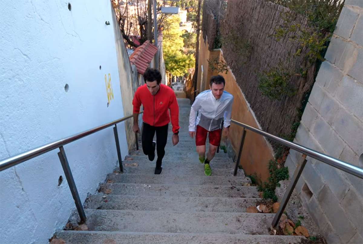 En TodoMountainBike: ¿Por qué entrenar en escaleras para mejorar sobre la bicicleta? Ibon Zugasti y Alberto Losada lo explican