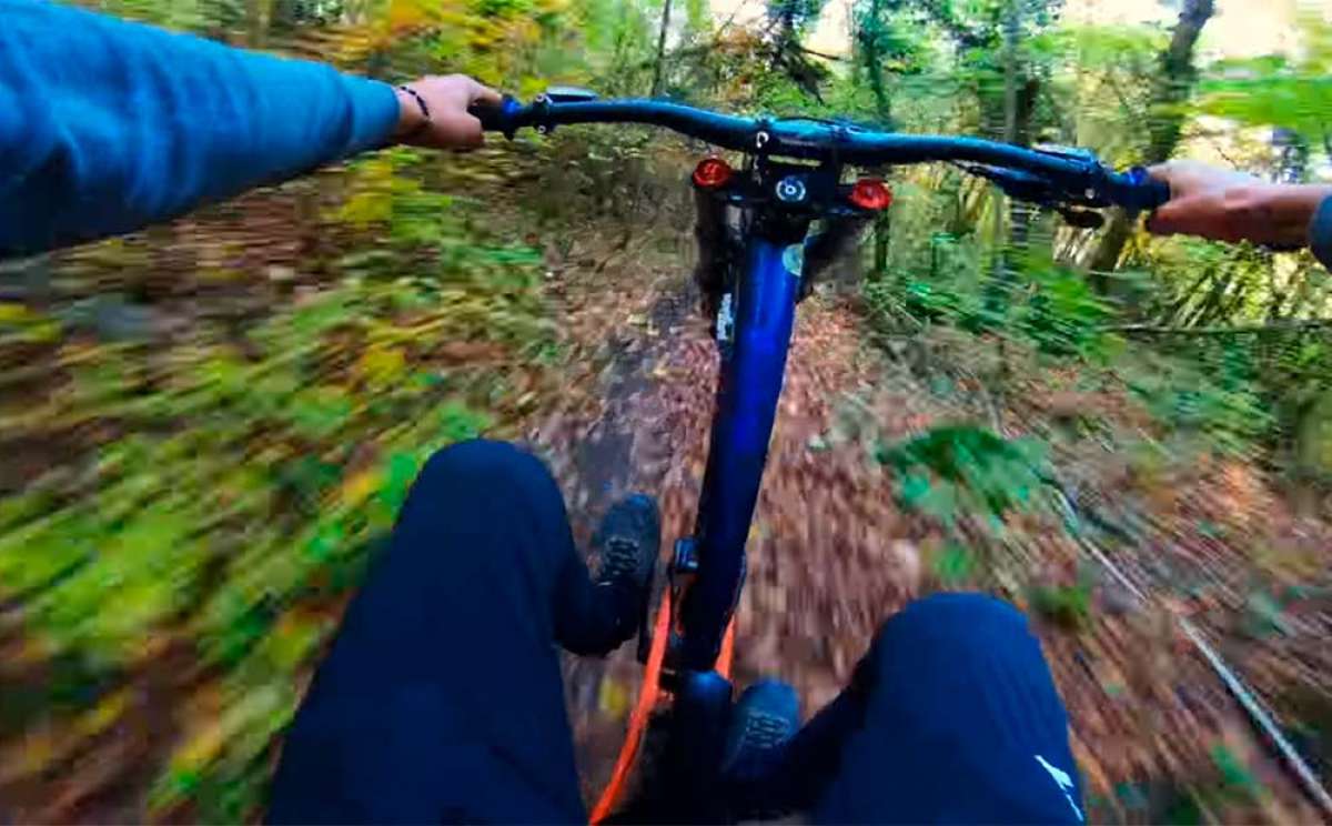 En TodoMountainBike: Vertiginosa sesión de Freeride por los senderos de Évian-les-Bains con Vincent Tupin