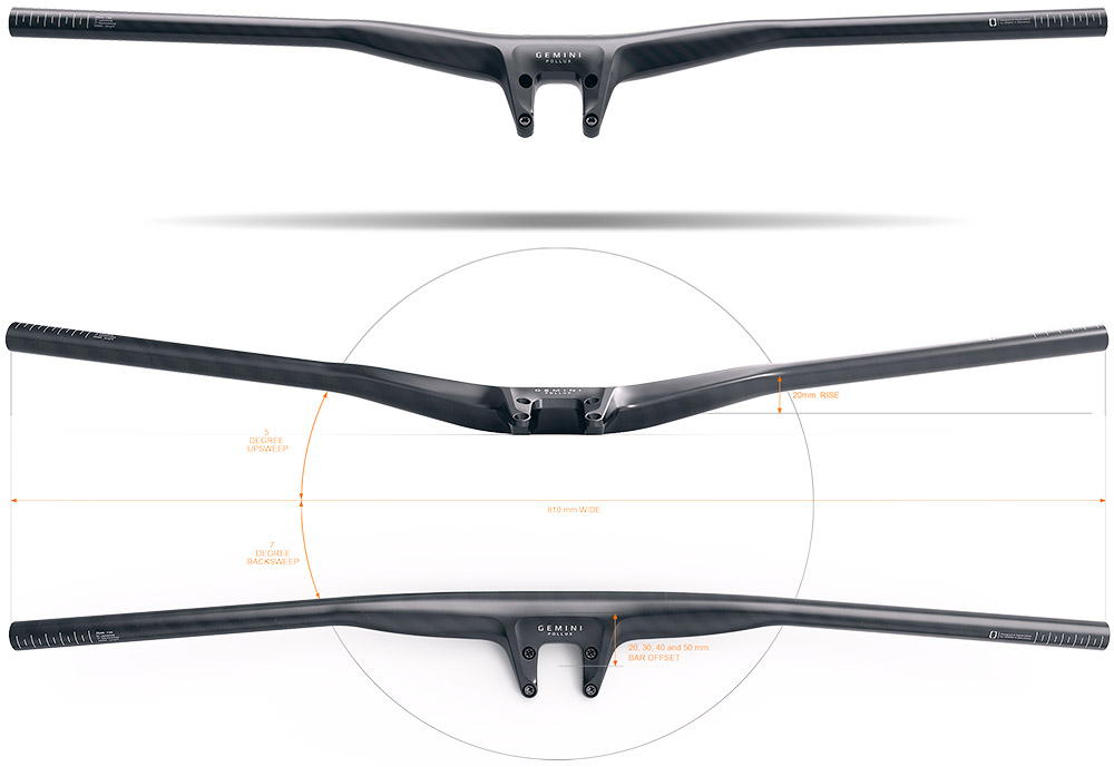 En TodoMountainBike: La marca Gemini se estrena en el mercado con tres espectaculares manillares de carbono con potencia integrada