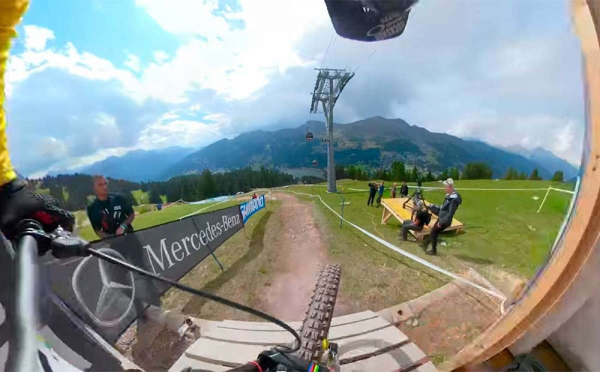 El descenso de Troy Brosnan en el Mundial DHI 2018 de Lenzerheide desde una GoPro Fusion