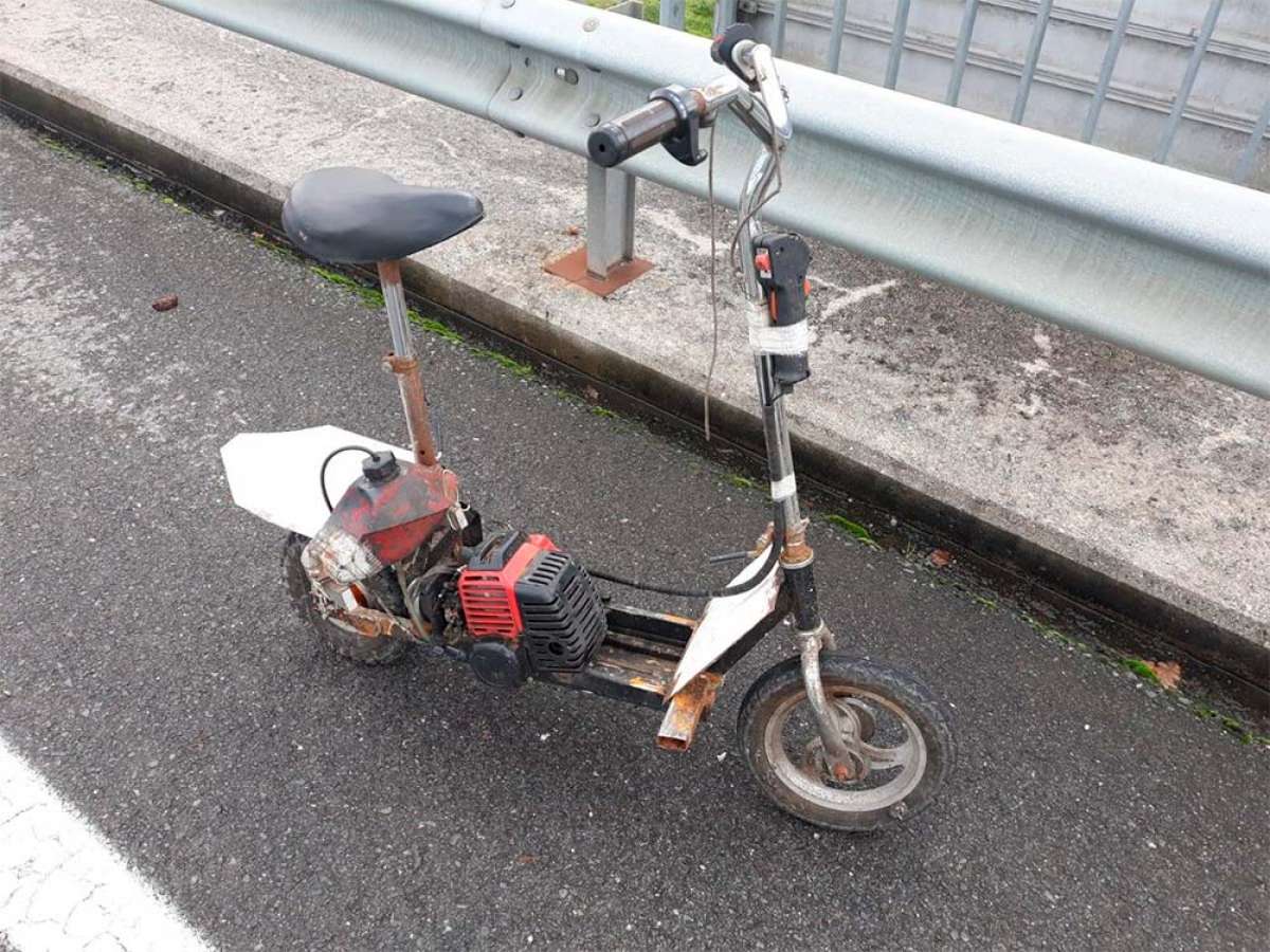 En TodoMountainBike: La Guardia Civil intercepta a un gallego circulando con una 'e-Bike' casera con motor y acelerador de una desbrozadora