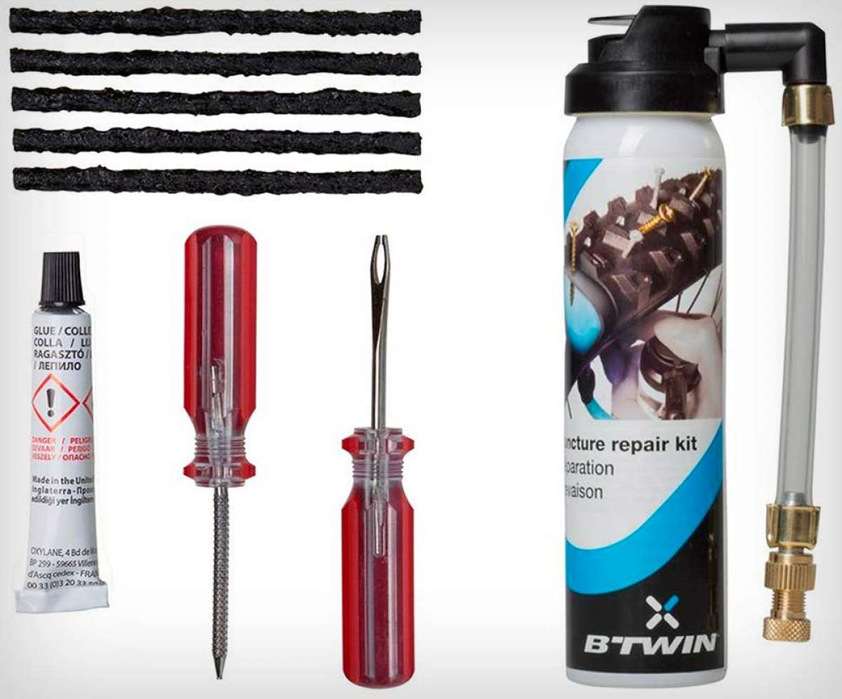 Cuál es kit de reparación Tubeless más B'Twin tiene la respuesta