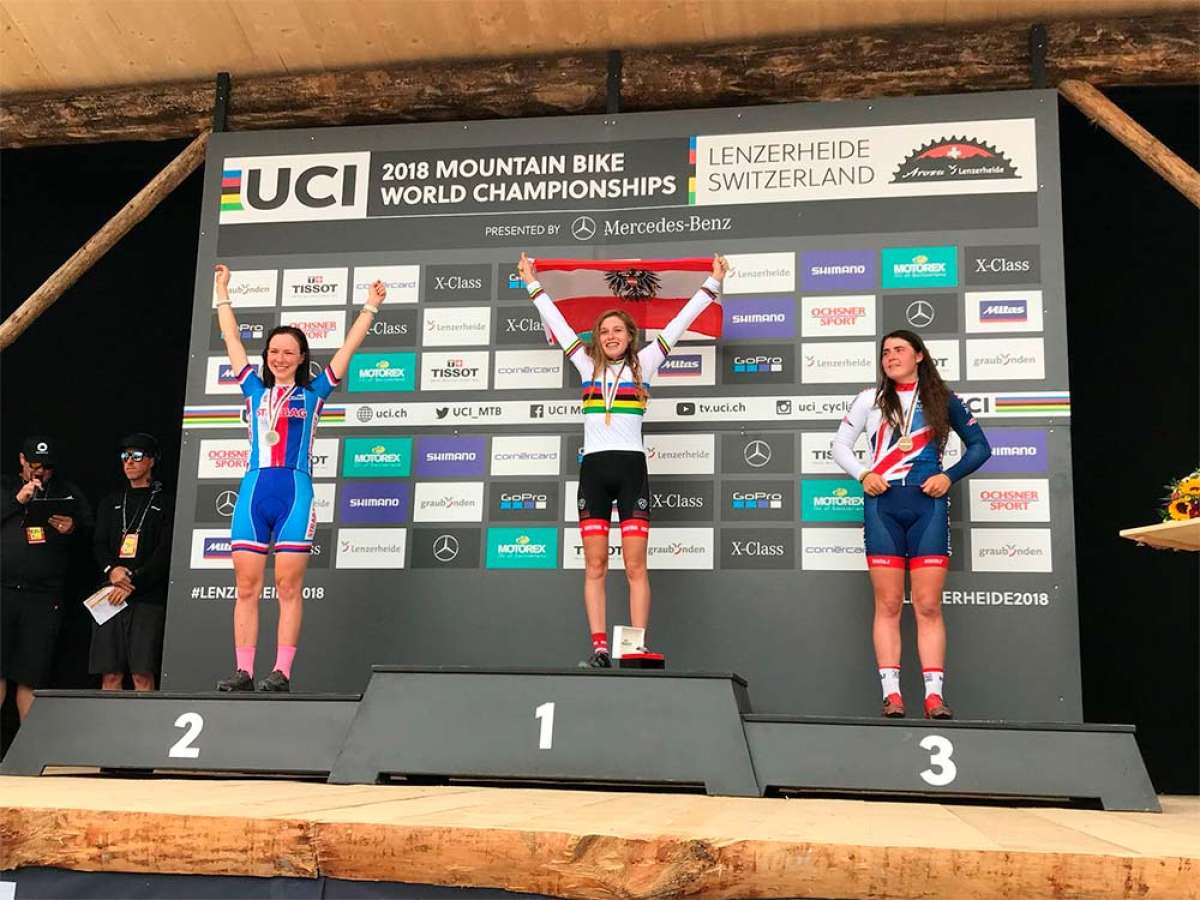 En TodoMountainBike: Laura Stigger revalida en Lenzerheide su título de campeona del mundo de XCO en categoría Junior