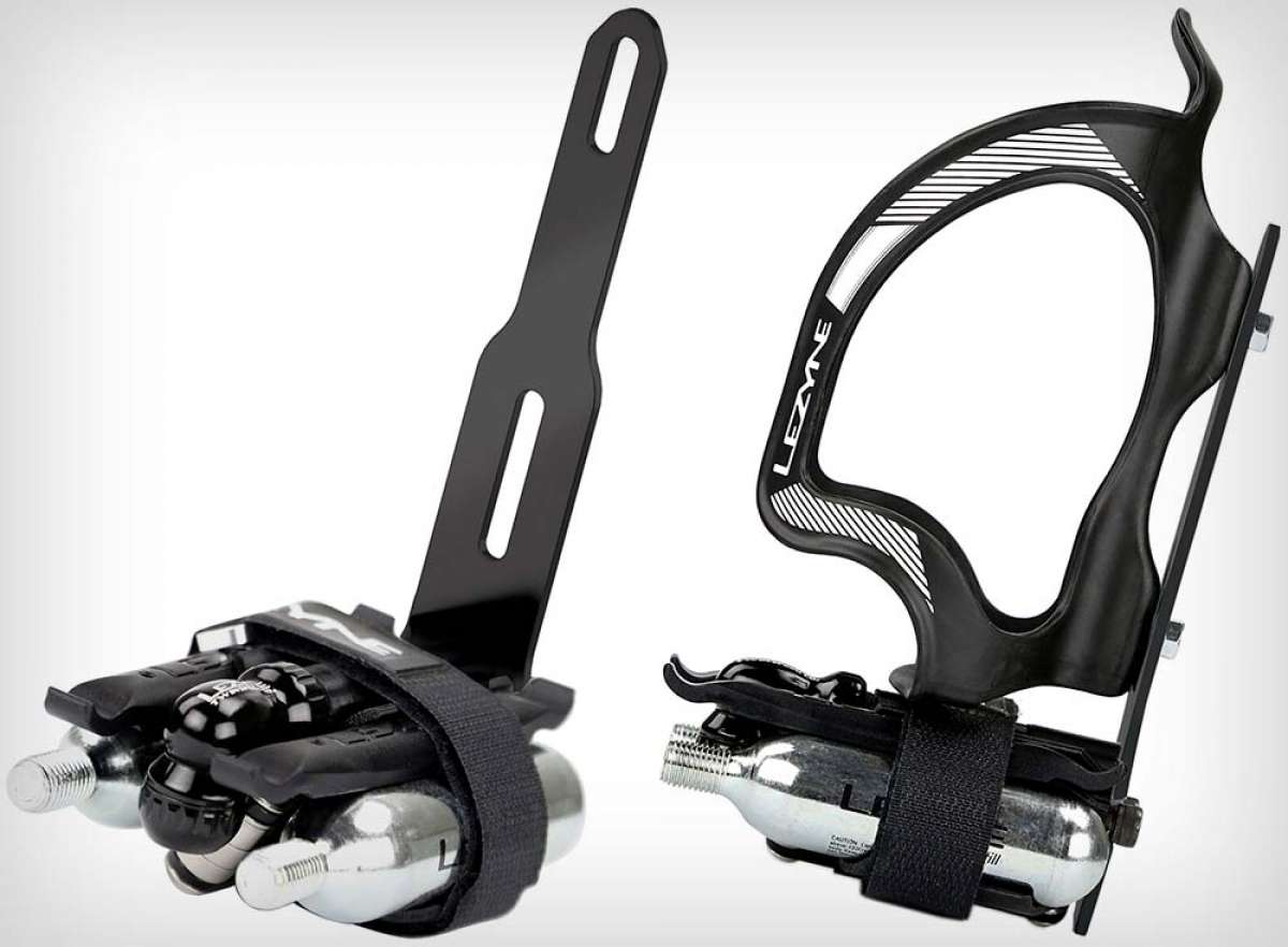 Lezyne Flow Storage Adapter, un soporte para llevar herramientas y accesorios en el portabidón