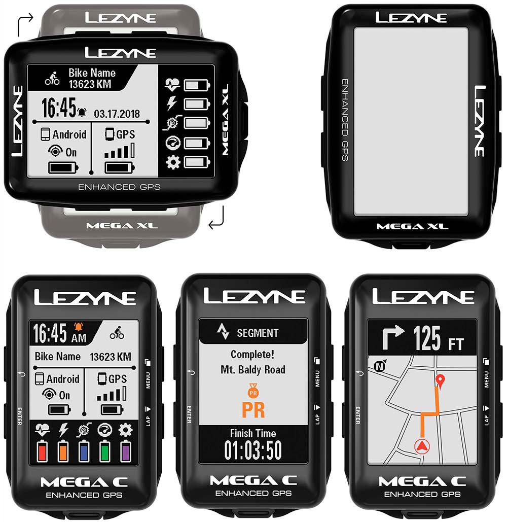 En TodoMountainBike: Funciones avanzadas de navegación y pantalla grande a todo color para los GPS Mega C y Mega XL de Lezyne