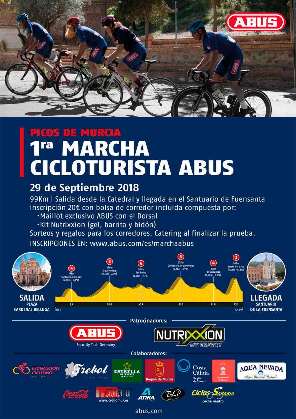 En TodoMountainBike: La marcha cicloturista ABUS-Picos de Murcia se estrena en el calendario