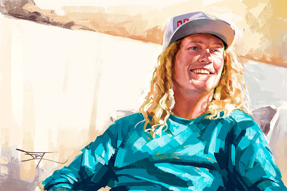 En TodoMountainBike: Jared Fry, el artista canadiense que pinta cuadros de los mejores pilotos MTB del planeta con fines benéficos