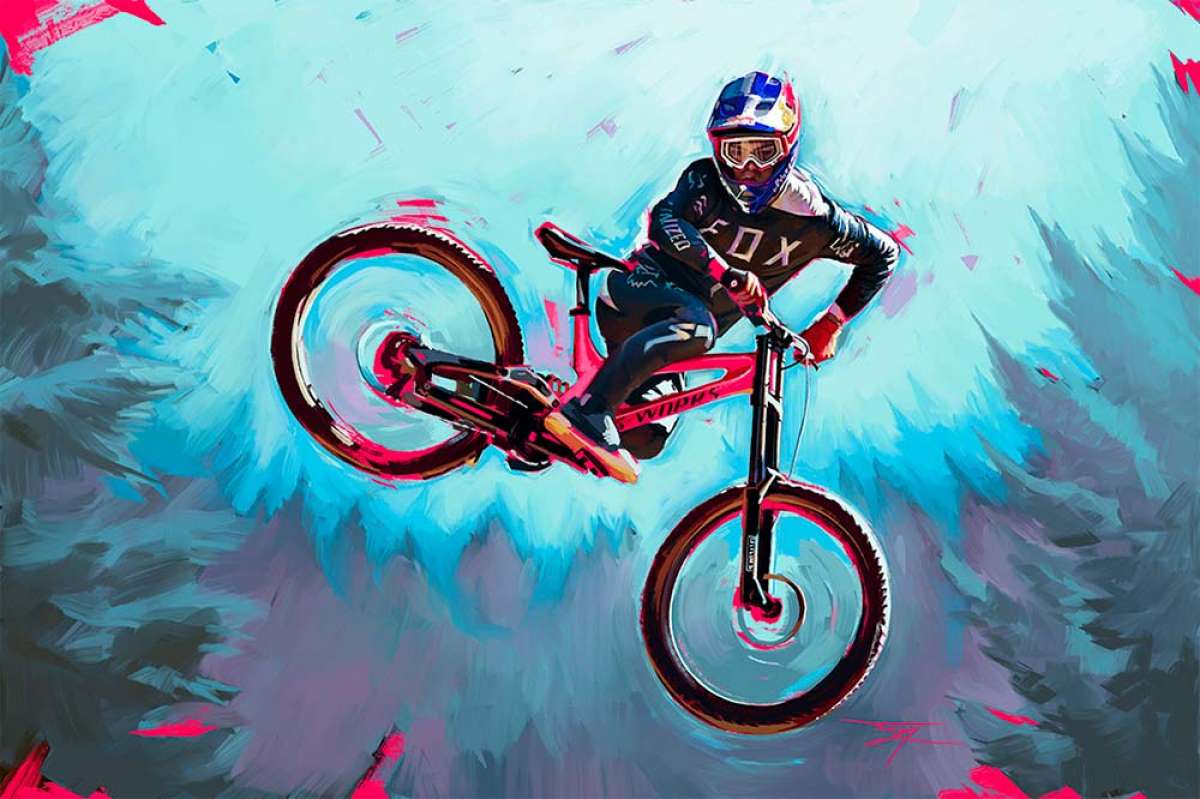 En TodoMountainBike: Jared Fry, el artista canadiense que pinta cuadros de los mejores pilotos MTB del planeta con fines benéficos