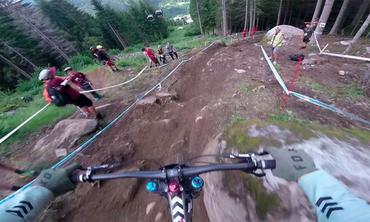 En TodoMountainBike: Reconociendo el circuito de la Copa del Mundo DHI 2018 de Val di Sole con Loris Vergier