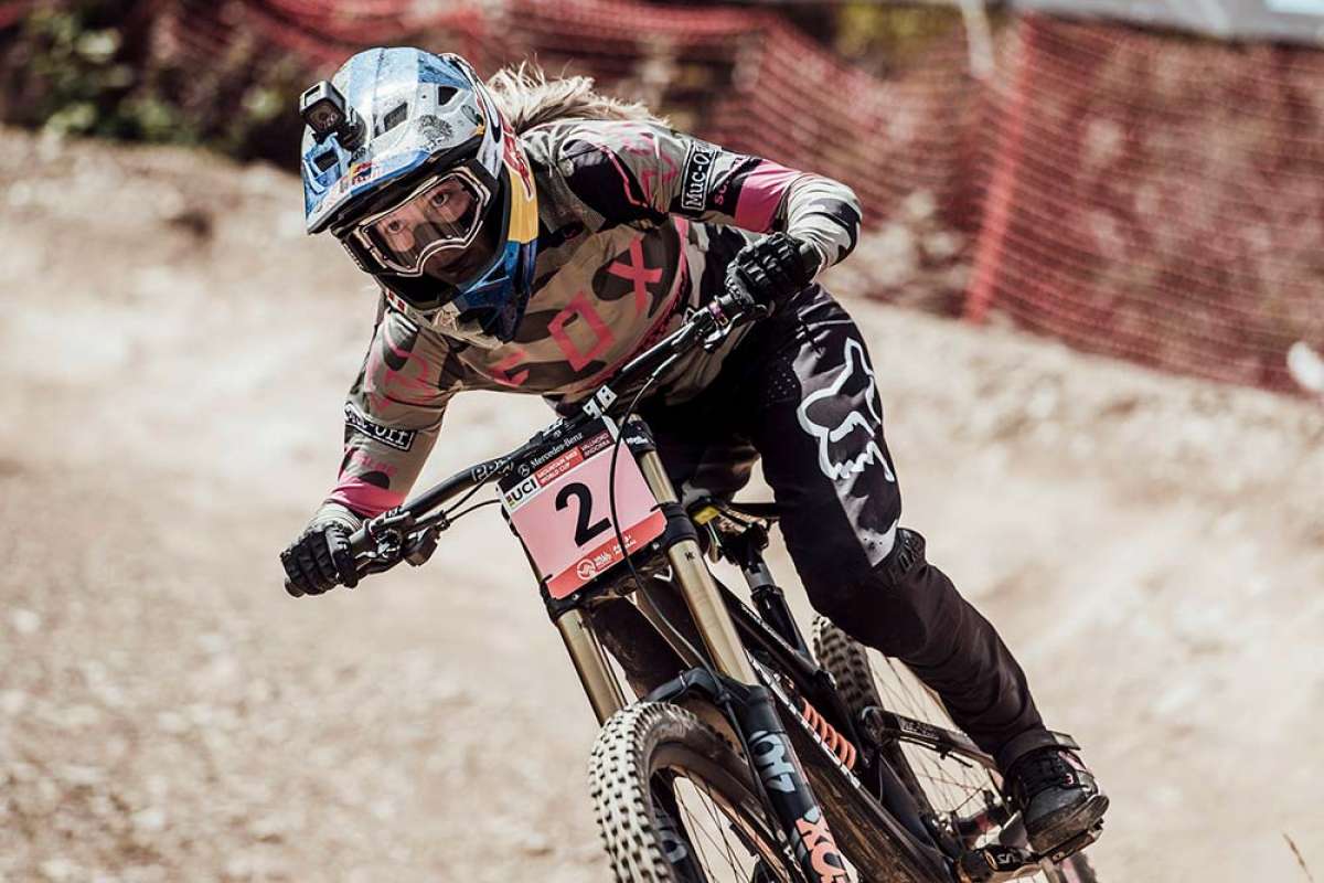 Tahnée Seagrave y Loris Vergier, los más rápidos en la Copa del Mundo DHI 2018 de Vallnord