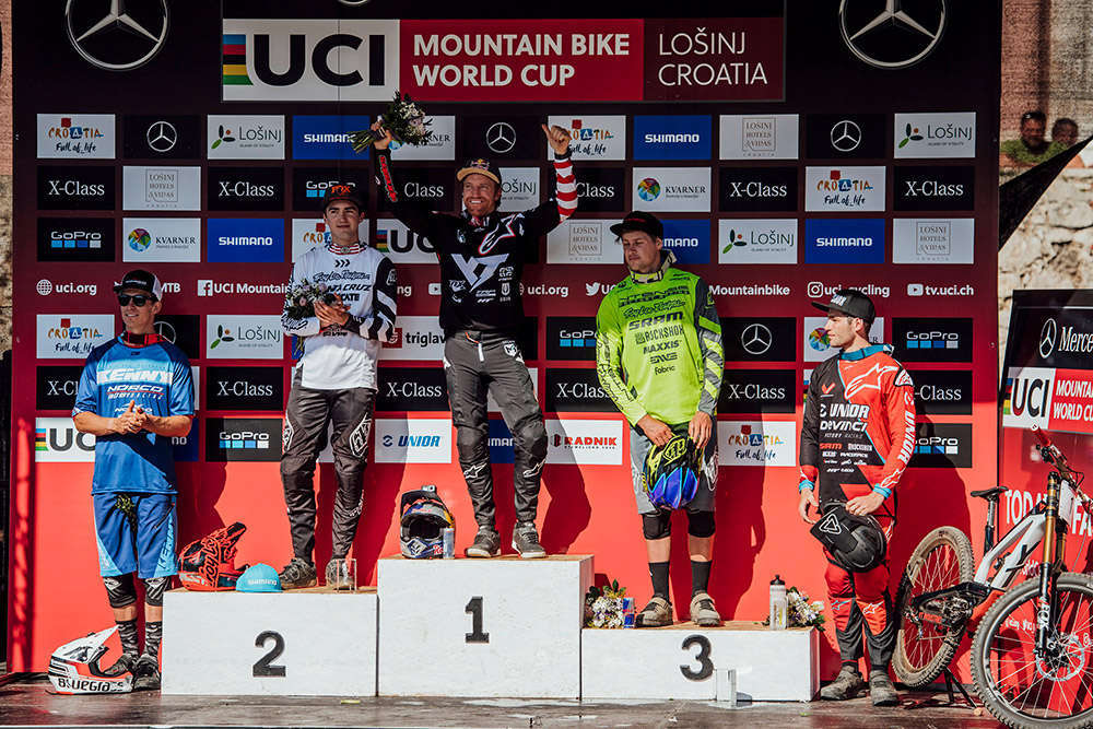 En TodoMountainBike: La Copa del Mundo UCI DHI 2018 arranca en Lošinj con victoria para Aaron Gwin y Myriam Nicole