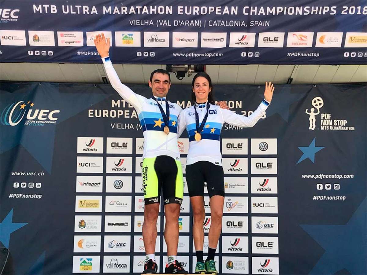 En TodoMountainBike: Joseba Albizu y Clara Fernández, campeones de Europa de XCUM en la Pedals de Foc Non Stop 2018