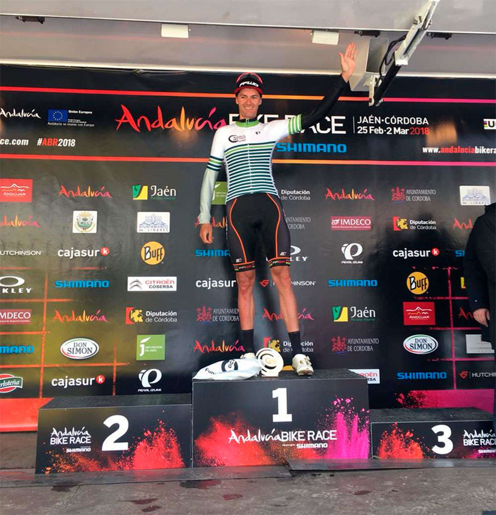 En TodoMountainBike: Triplete para el DMT Racing y cambio de líder en la general femenina tras la tercera etapa de la Andalucía Bike Race 2018