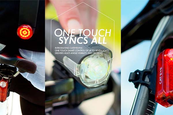Luces para bicicletas que se sincronizan entre sí y funcionan como una sola: llega el sistema CatEye Sync
