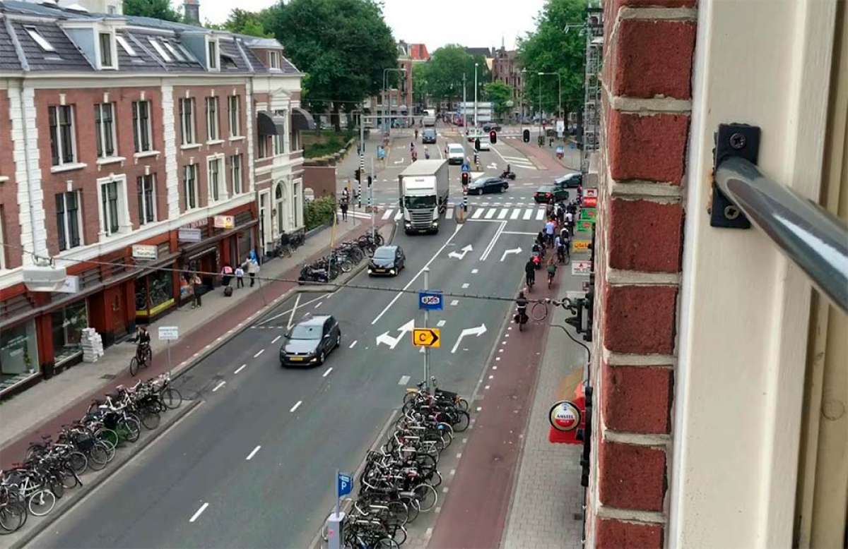 Así es el tráfico en hora punta en Ámsterdam