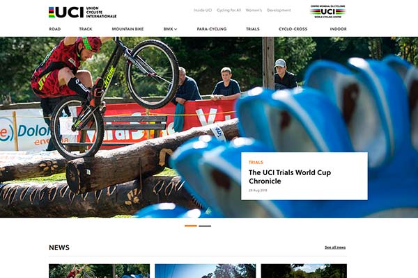 La UCI estrena sitio web y expande su estrategia digital hacia China