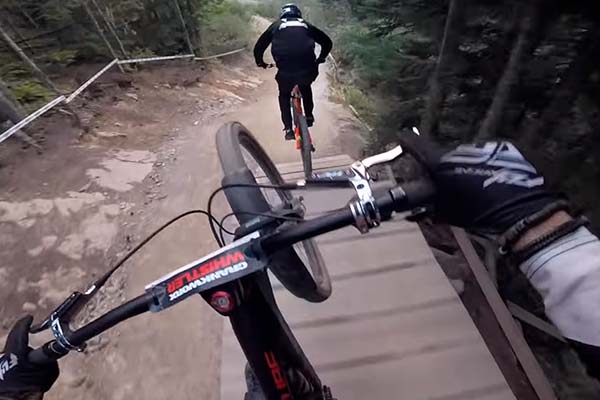 Rodando en Whistler con Fabio Wibmer y Rémy Métailler