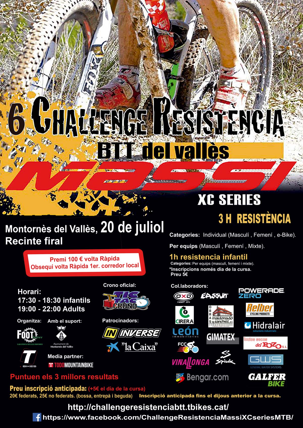 La sexta edición de la Challenge Resistencia Massi XC Series arranca en Montornés del Vallés