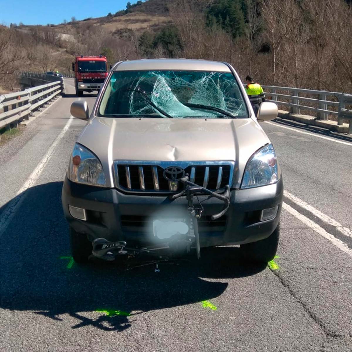 Muere un ciclista en Martinet (Lleida) tras ser arrollado por un vehículo