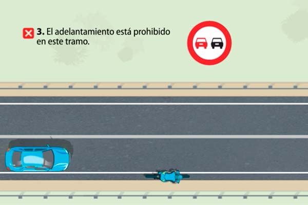 ¿Se puede adelantar a un ciclista con línea continua? Sí, y la DGT explica cómo hacerlo