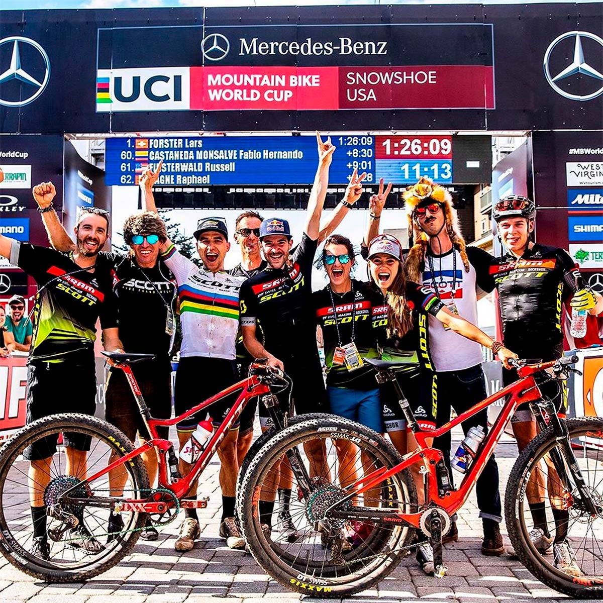 En TodoMountainBike: Nino Schurter, tras la carrera de Snowshoe: "Estoy muy feliz por Lars Förster, se merecía ganar después de una dura temporada"