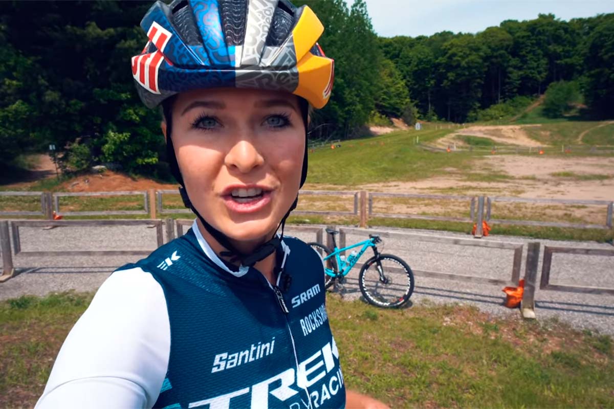 Reconociendo el circuito del Campeonato de Canadá de XCO 2019 con Emily Batty