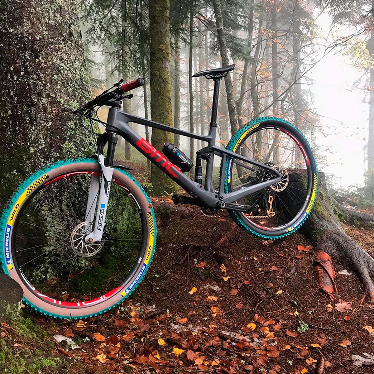 Velo Operación posible picnic Julien Absalon presume de neumáticos Michelin de color verde en las redes  sociales