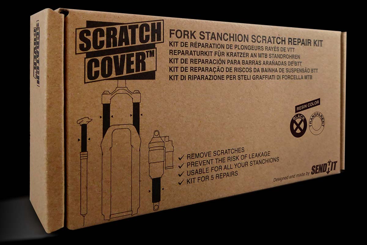 Sendhit Scratch Cover, el primer kit para reparar arañazos en las barras de las horquillas de suspensión