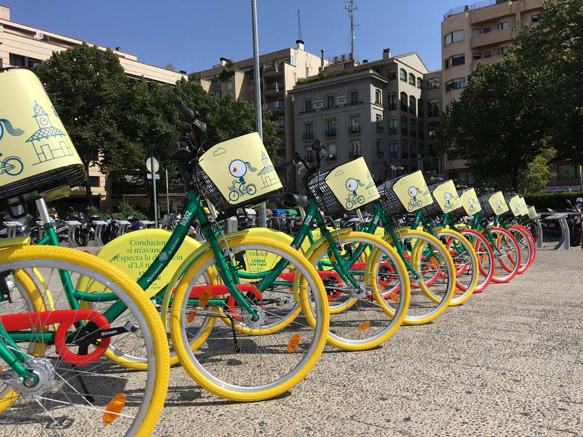 Las bicicletas públicas de Girona montarán neumáticos Tannus para no pinchar nunca más
