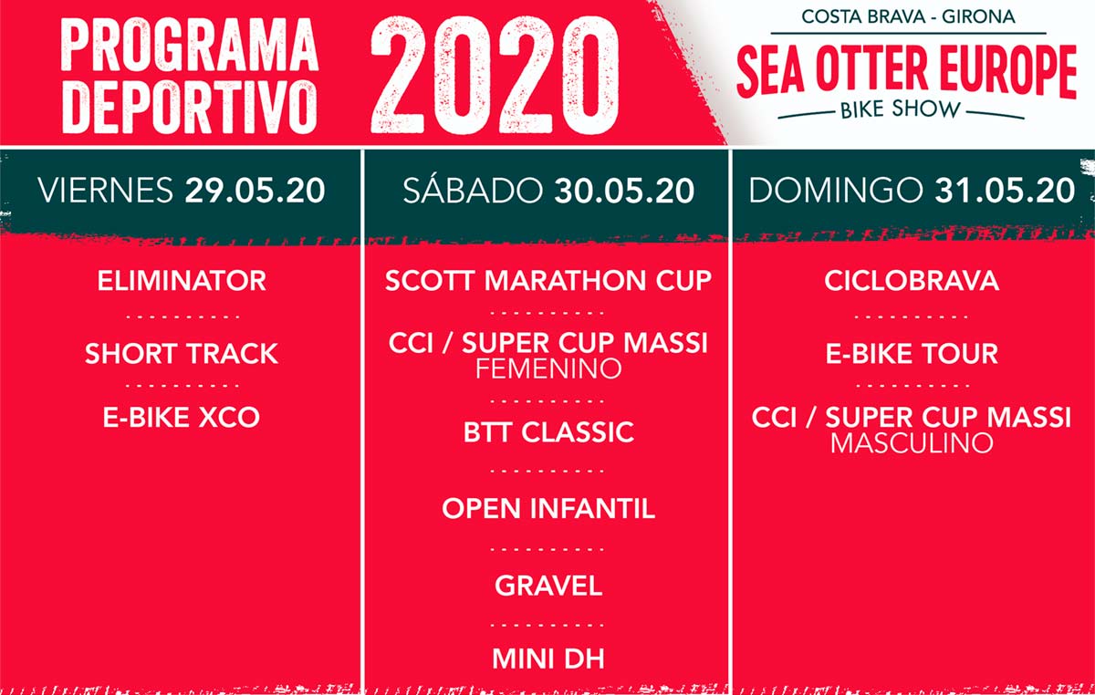 En TodoMountainBike: El programa deportivo del Sea Otter Europe 2020: doce pruebas en tres días