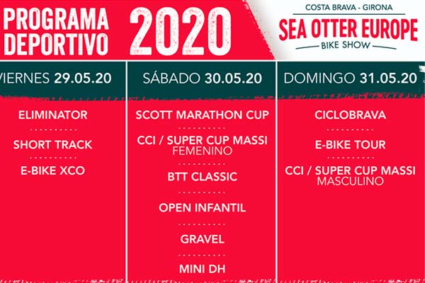 El programa deportivo del Sea Otter Europe 2020: doce pruebas en tres días