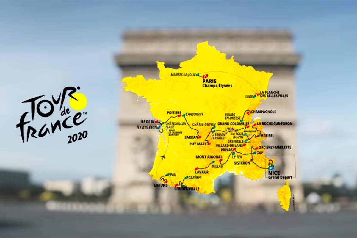 Así será el recorrido del Tour de Francia 2020