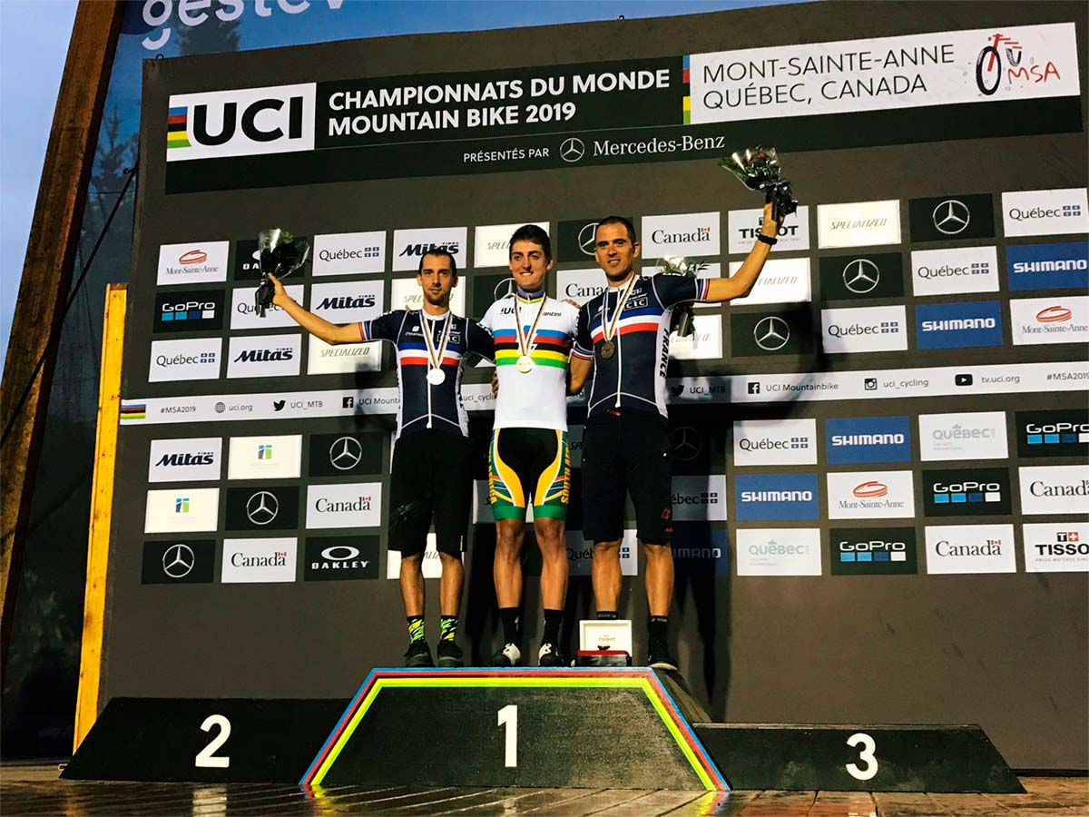 En TodoMountainBike: Alan Hatherly y Nathalie Schneitter son los primeros campeones del mundo de e-MTB Cross Country