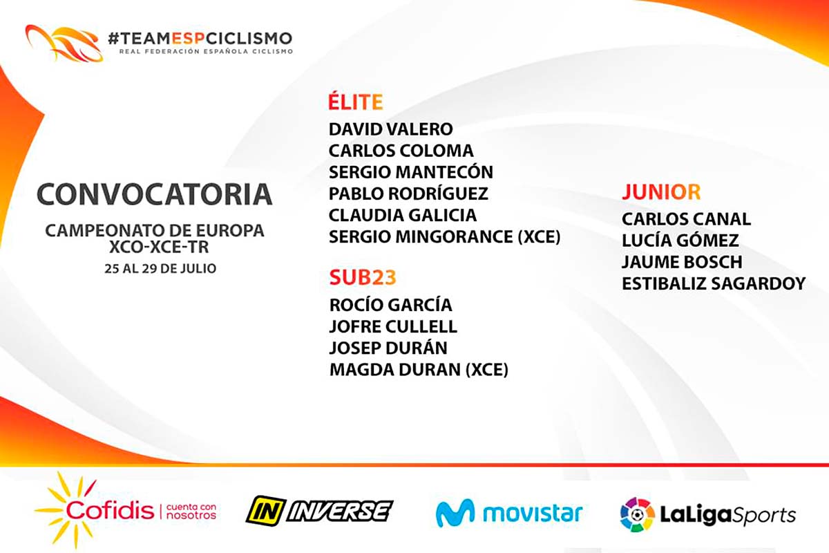En TodoMountainBike: Los corredores españoles desplazados hasta el Campeonato Europeo de XCO/XCE/Team Relay
